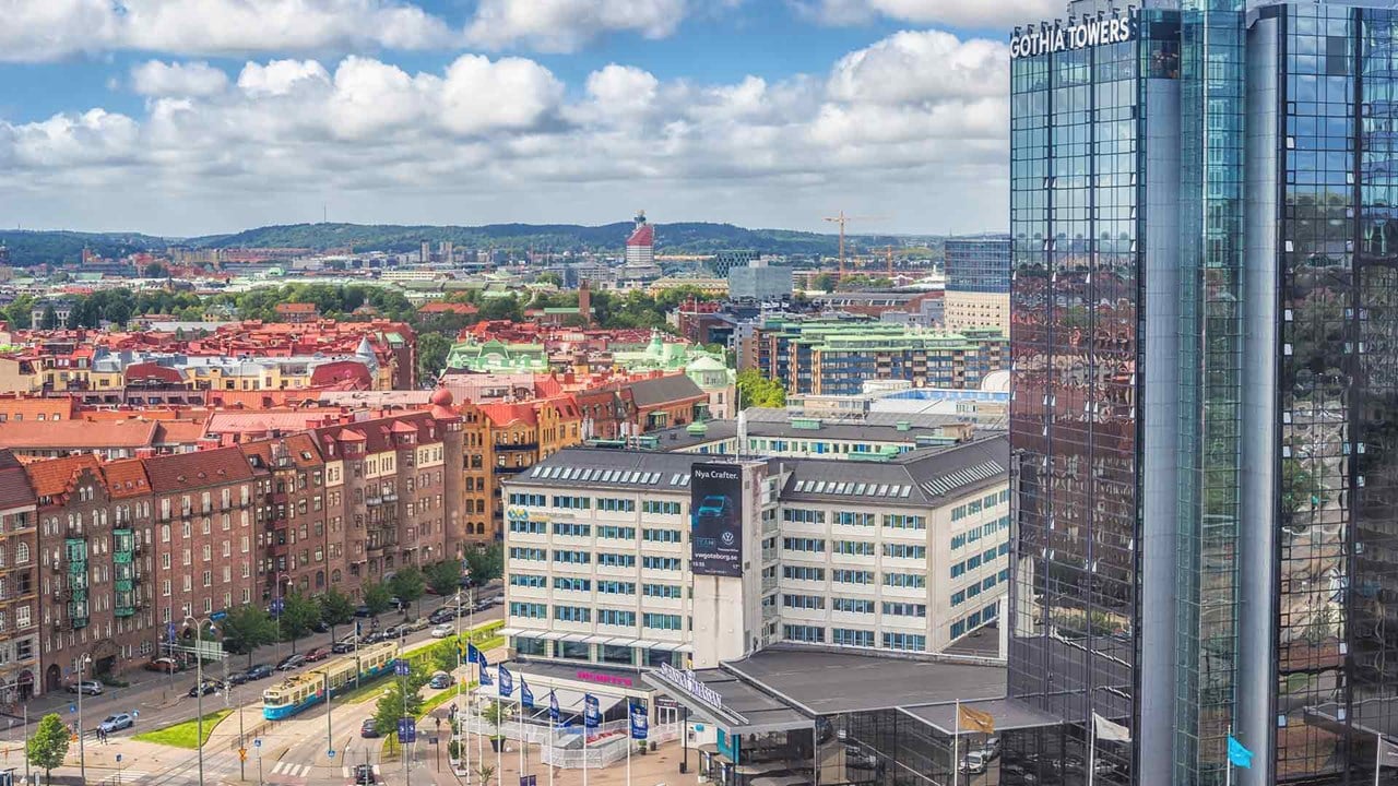 Vista dalle torri di Gothia, Mässansgata Göteborg